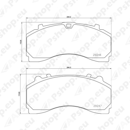 PIDURIKLOTSID VWA29246 MER MB ACTROS MPIII/IV ESI MERITOR K035471K51