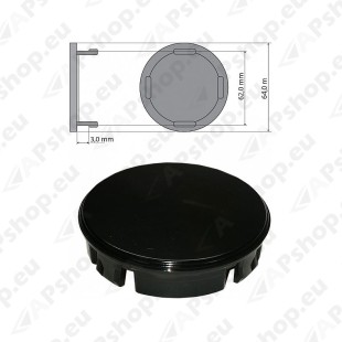 KAPSEL 64MM (LOGOTA). MUST. VOLVO OE-VELJELE (OE-NR:307-48052)