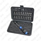 Screwdriver sets with interchangeable bits