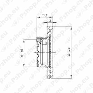PIDURIKETAS SAF 22.5" 4079001701