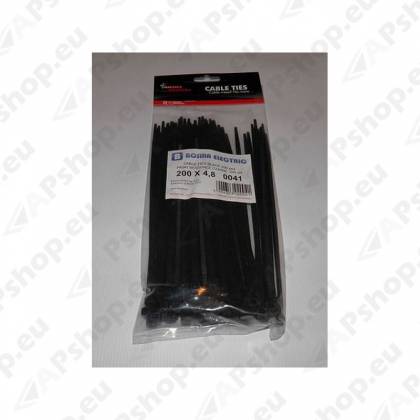 JUHTMEVITS 4.8X 200MM MUST 100TK