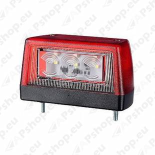 NUMBRITULI LED 12/24 57X102MM PUNANE