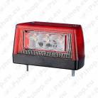 NUMBRITULI LED 12/24 57X102MM PUNANE