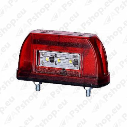 NUMBRITULI LED 12/24V VÄIKE 39X85MM. PUNANE