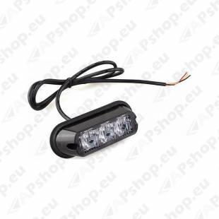 STROBO VILKUR KOLLANE 3-LED 12/24V R65 R10 110X40MM