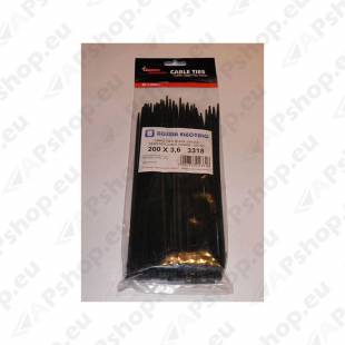 JUHTMEVITS 3.6X 200MM MUST 100TK