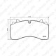 SAF OE PIDURIKLOTS 29162 WABCO 22.5 3057008401