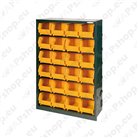 Storage boxes, perforated stands, modular systems