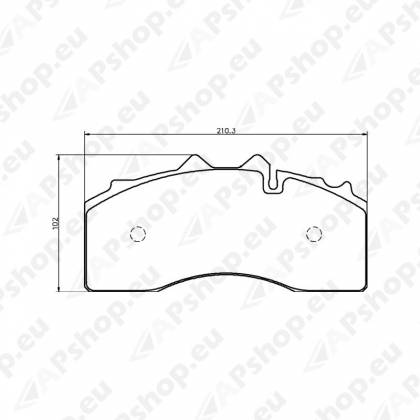 TEXTAR WVA 29227 BPW TSB3709 SIS.AS.SRJ