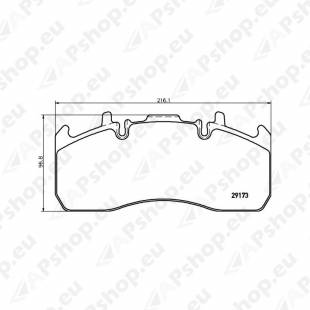 TEXTAR WVA 29173 MERITOR ELSA 225-1 RE / VO