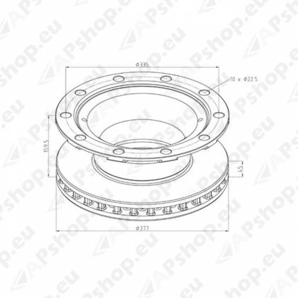 BPW PID.KETAS 0308834130 TSB3709 377MM 10 POLTI