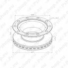 BPW PID.KETAS 0308834130 TSB3709 377MM 10 POLTI
