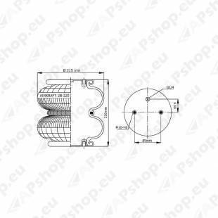 113001 AIRKRAFT ÕHKPADI 2B-220 KINN M10 ÕHK 1/4" KINN.PARALLEELSED