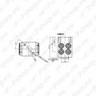 ÕHUJAOTURKLAPP KNORR LS6001 1X12X1.5/6X8X1