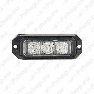 STROBO VILKUR KOLLANE 3-LED 12/24V R10 80X28MM