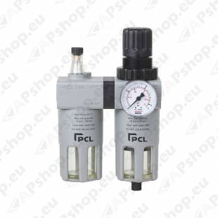 FILTER-REGULAATOR-ÕLITAJA. 1/2". 5000L/MIN. 0-16BAR PCL ATCFRL12