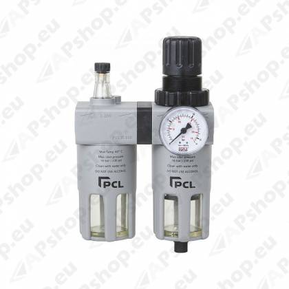 FILTER-REGULAATOR-ÕLITAJA. 1/2". 5000L/MIN. 0-16BAR PCL ATCFRL12