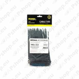 JUHTMEVITS 3.6X 140MM MUST 100TK