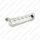 KONTORI PIKENDUSJUHE LÜLITIGA 5-PESA 1.5M 3X1.0MM2 VALGE
