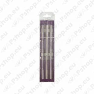 10 ELECTRODES - TUNGSTEN E3 Ø2.4 - PURPLE (AC/DC - ALUMINIUM/STEEL) GYS