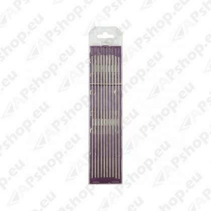 10 ELECTRODES - TUNGSTEN E3 Ø2.4 - PURPLE (AC/DC - ALUMINIUM/STEEL) GYS