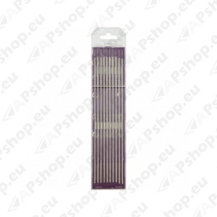 10 ELECTRODES - TUNGSTEN E3 Ø3.2 - PURPLE (AC/DC - ALUMINIUM/STEEL