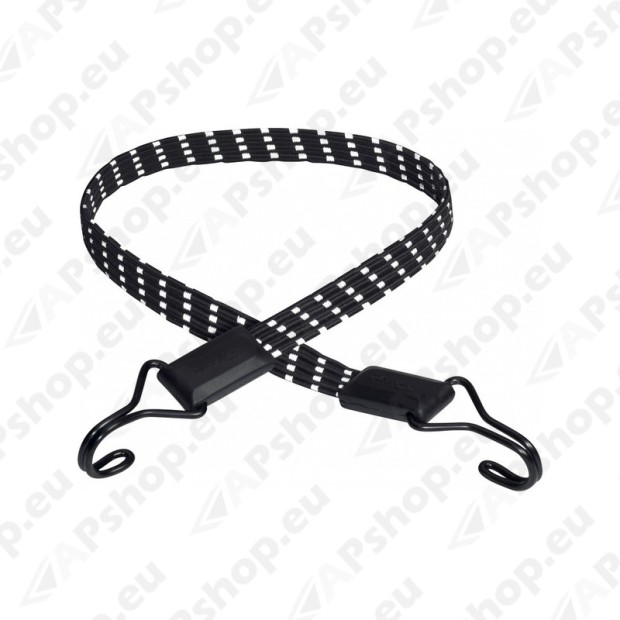 Load securing straps, rubber bands and load covering tarps