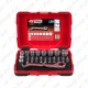 31-OS. 1/4"+11MM NARRE. LÄBIVATE PADRUNITE 5-14MM JA OTSIKUTE KOMPL. KS TOOLS