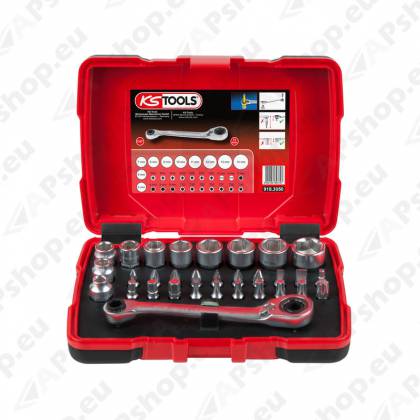 31-OS. 1/4"+11MM NARRE. LÄBIVATE PADRUNITE 5-14MM JA OTSIKUTE KOMPL. KS TOOLS