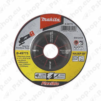 LIHVKETAS 125X4 METALL/RST (INOX) 1TK MAKITA