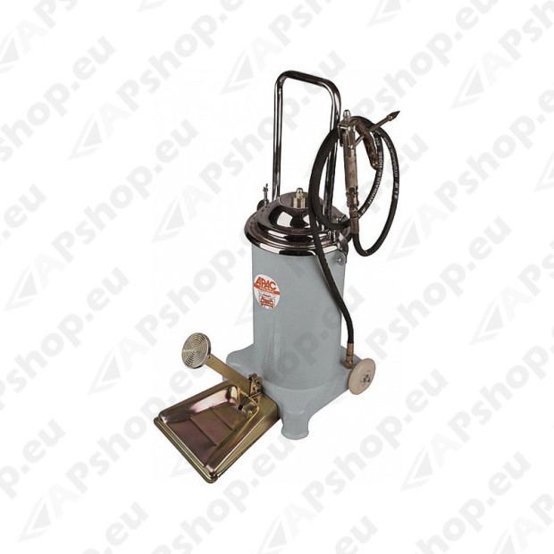 Grease containers with mechanical pump