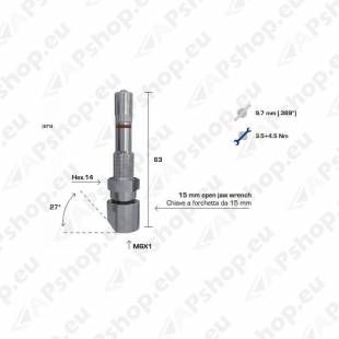 TPMS VENTIIL WONDER 1353 VEOAUTO VALUVELJELE 9.7MM