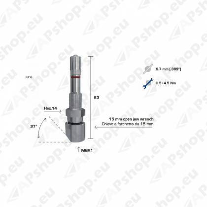 TPMS VENTIIL WONDER 1353 VEOAUTO VALUVELJELE 9.7MM