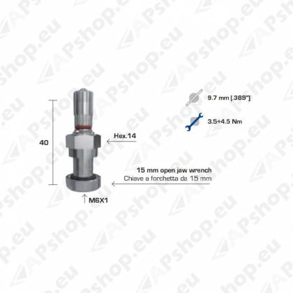 TPMS VENTIIL WONDER 1354 VEOAUTO VALUVELJELE 9.7MM