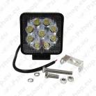 TÖÖTULI 9 LED 27W 10-30V 2000 LUM 110X128X55MM KIRGAS KLAAS