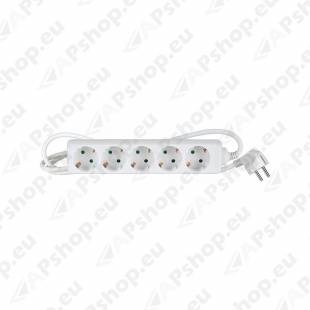 KONTORI PIKENDUSJUHE 5-PESA 1.5M 3G1.0MM² 16A VALGE
