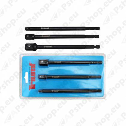 3-OS. TRELLIOTSIKU ADAPTERITE KOMPLEKT PIKAD 1/4". 3/8". 1/2" TAPP TRIUMF