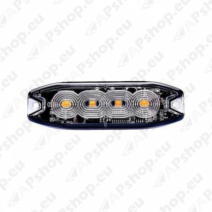 STROBO VILKUR KOLLANE 4- LED 12/24V. MADAL 98X30X8MM