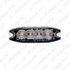 STROBO VILKUR KOLLANE 4- LED 12/24V. MADAL 98X30X8MM
