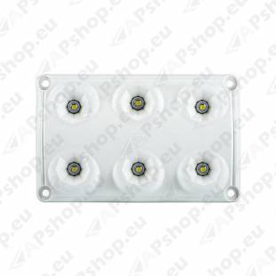 LWD2154 SALONGI SISEVALGUSTI 6-LED 75X120X16 12/24V IP65