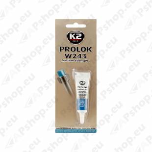 K2 PROLOK W243 MEDIUM STRENGHT ANAEROOBNE SININE KEERMELIIM 6ML