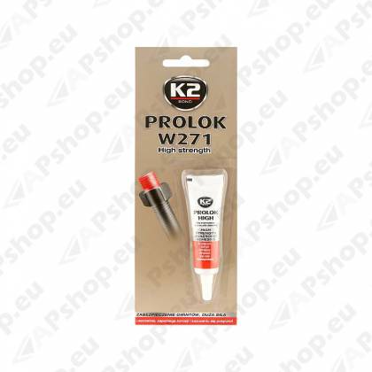 K2 PROLOK W271 HIGH STRENGHT ANAEROOBNE PUNANE KEERMELIIM 6ML