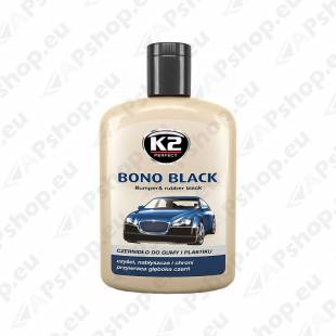 K2 BONO BLACK PLASTI- JA KUMMIHOOLDUS 200ML