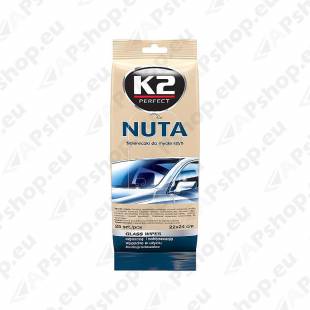 K2 NUTA WIPES KLAASIPUHASTUSLAPID 25TK