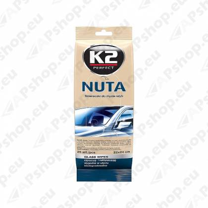 K2 NUTA WIPES KLAASIPUHASTUSLAPID 25TK