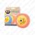 K2 DURAFLEX ORANGE MEDIUM ABRASIVE POLEERIMISPADI 150X50MM M14