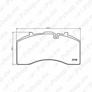 SAF OE 29158 3057008501 PIDURIKLOTSID+VEDRUD