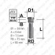 TIKKPOLT TP12X1.50/47.5/15.0 (P60. D15.0) SCC M1215RE60M