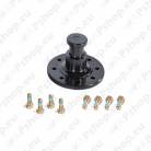 Support legs, slewing rings, fifth wheels, trailer couplings