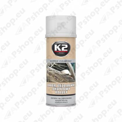 K2 ACRYLIC CLEARCOAT LÄBIPAISTEV AKRÜÜLVÄRV 400ML/AE